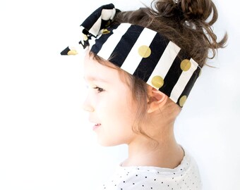 Black Turban Baby Headband - Baby Head Wrap - Baby Girl Headwrap - Toddler Headbands - Adult Headband -Adult Turban - Toddler Head Wraps