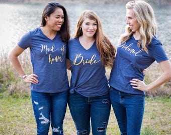Bridesmaid Shirts - Bride Shirt - Couple Shirts - Bachlorette Party Shirts - Wifey Shirt - Honeymoon Shirt - Bride Shirt, Bachlorette Shirts