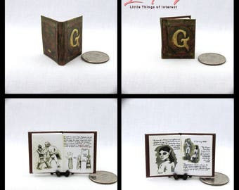 GRIMM DIARY Miniature Book Dollhouse 1:12 Illustrated Readable Book Wesen Lore TV series