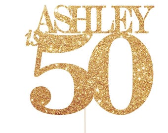 50th Birthday Decorations, 50th Birthday Party Decorations, 50th Party Decoration, 50 Cake Topper, 50th Birthday Cake Topper, 50 Birthday