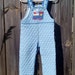 Vintage Quilted Baby Boy Overalls With Choo Choo Train Size 24 Months