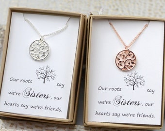 Sister set - sister necklaces for 2 - sister gift - sister jewelry - unique gifts for sisters - gifts for sister - sister wedding