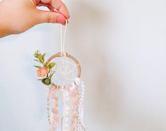 Dream catcher, Mini Dreamcatcher, Small Dream catcher, Dreamcatcher Ornament, Nursery Wall Hanging, Boho Dreamcatcher, Nursery Dreamcatcher