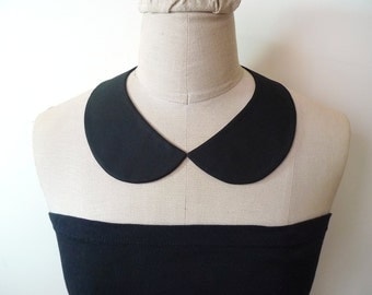 Peter Pan Collar Detachable Collar, black collar necklace