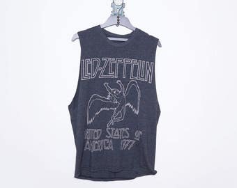 Led Zeppelin Shirt \\ Boho Shirt \\ Cute Beach Cover Up \\ Grunge Shirt \\ Tie Dye Muscle Tank \\ Concert T Shirts \\ Rock Band Shirts