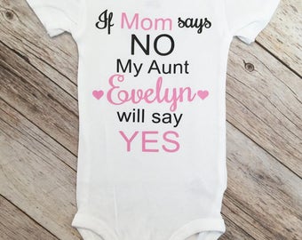My Aunt Loves Me Baby Onesie, Baby Girl Girl Outfit, Aunt Onesie, Baby Girl Onesie, BABy Girl Clothes, Baby Girl Clothes Baby Shower Gift