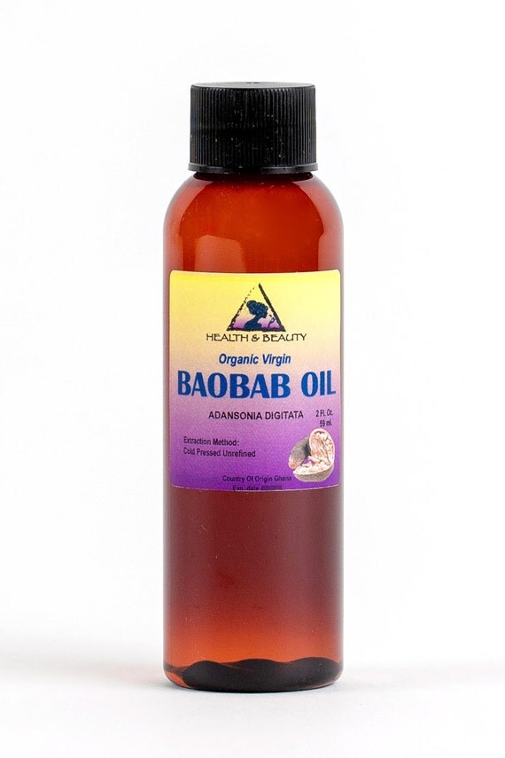 2 oz BAOBAB OIL UNREFINED Organic Extra Virgin Cold Pressed