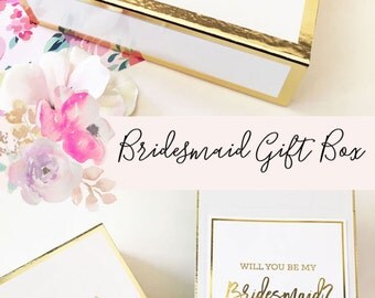 Items similar to Will You Be My Bridesmaid Box with Ring ...