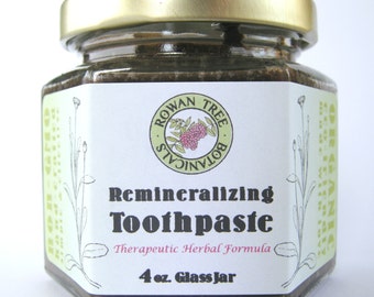 RTB's Organic Remineralizing Toothpaste: Extra-strength therapeutic herbal formula, 2oz. or 4oz. in glass jar (Fennel-mint)