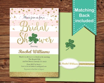 st patricks day bridal shower evites