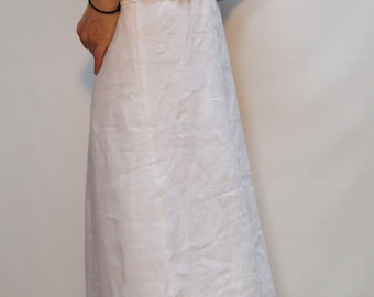Summer Dress/Long Linen Dress/ Long Casual Dress/Black Linen Dress/ Beach Dress/Dress with Naked Back/Hooded Dress/F1456