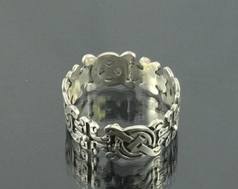Unique Sterling Silver Bracelet with Intricate Design