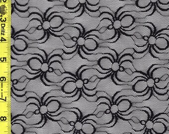 Spider Mesh Fabric, Black Mesh Knit