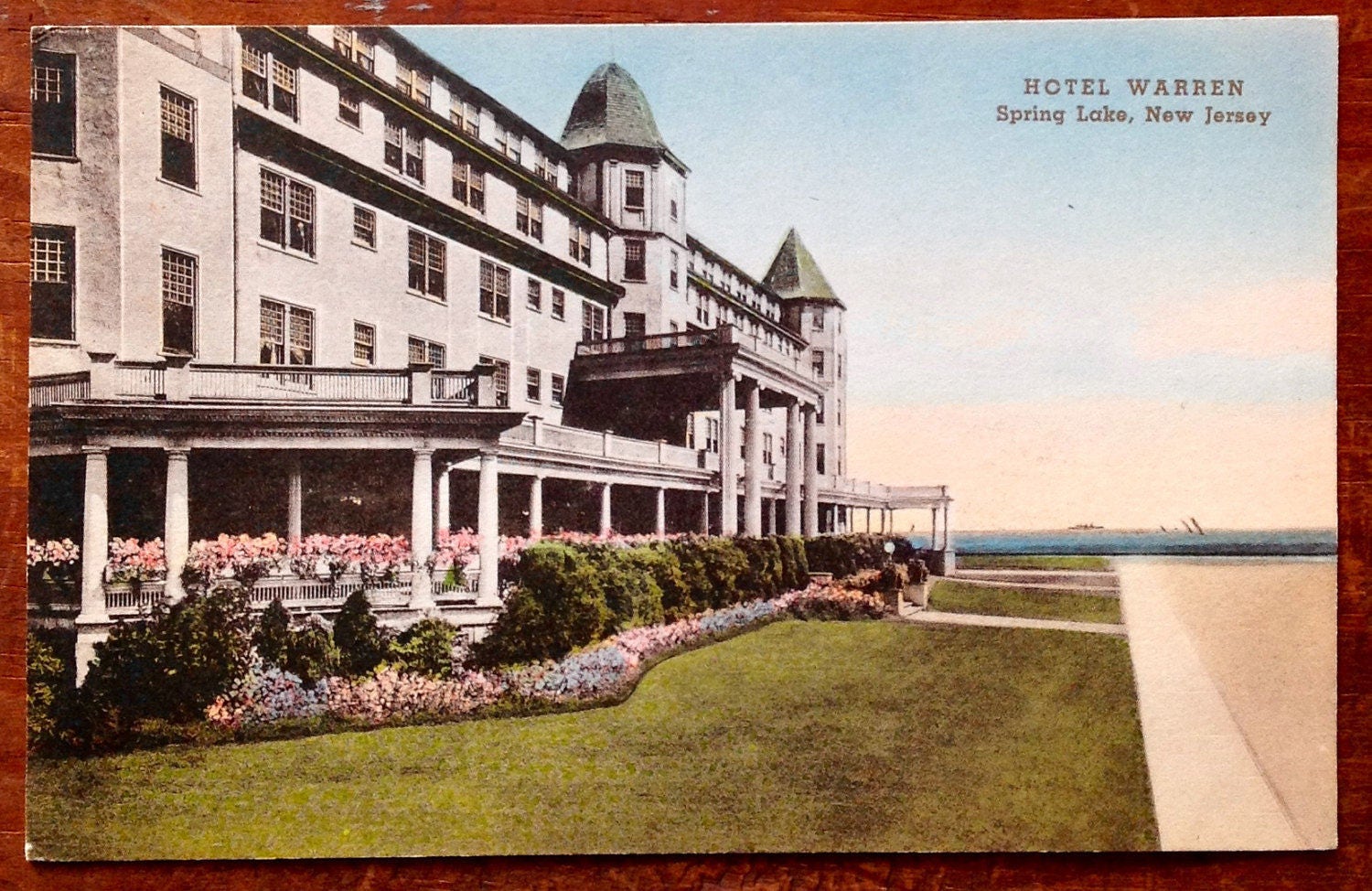 Spring Lake, NJ, Vintage Postcard, Hotel Warren, 1910's, New Jersey
