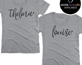 Thelma and Louise Best Friend Classic Crew Tee Set, Best Friend Shirts, Bestie Shirts | #1073