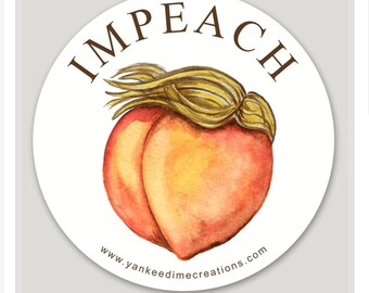 Anti Trump impeach stickers *2 per order* protest stickers, Women's March feminist art, dump Trump artwork, funny protest stickers,