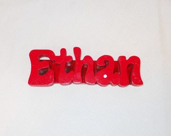 Personalized Fridge Magnet Name, Wooden Magnetic Name, Custom Name