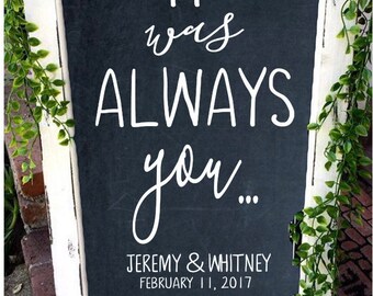 Wedding Decal, Wedding Decor, Wedding Signs, Anniversary Gift, Custom Wedding Decal, Welcome Sign, Wedding Chalkboard, Rustic Wedding