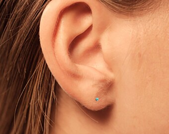 Tiny Turquoise Earrings, Turquoise Stud Earrings, Tiny Stud Earrings, Small Stud Earrings, Tiny Earrings, Tiny Stud Earrings, Stud Earrings