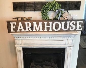 Large farmhouse sign / country sign / hand painted / wall sign / wall decor