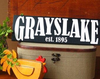 Established Wood Sign, Last Name Sign, Unique Gifts, Personalized Wedding Gift, New Home House warming Gift, Family Name Wood Sign, 5.5x18