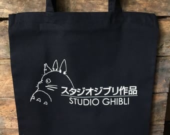 Studio Ghibli Black Tote Bag