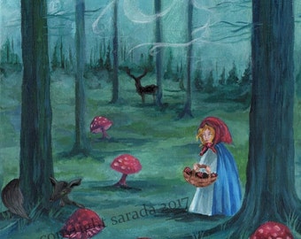 the fox in the forest moon witch card