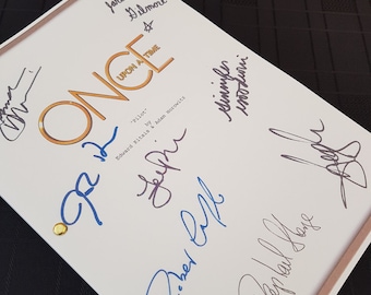 Once Upon a Time TV Script with Signatures/Autographs Reprint OUAT