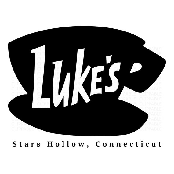 Lukes Diner T-Shirt Transfer Clip Art Flipped Image Included