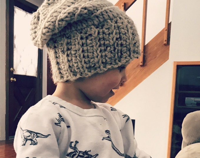 Crochet Hat Pattern, Toddler Beanie pattern, Crochet beanie pattern, women's hat pattern, instant download, crochet slouchy hat pattern, hat