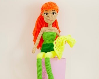 Girl doll Collectible dolls Amigurumi doll Crochet doll Crochet toys Custom doll Baby girl gift Girl gifts OOAK doll Art and collectibles