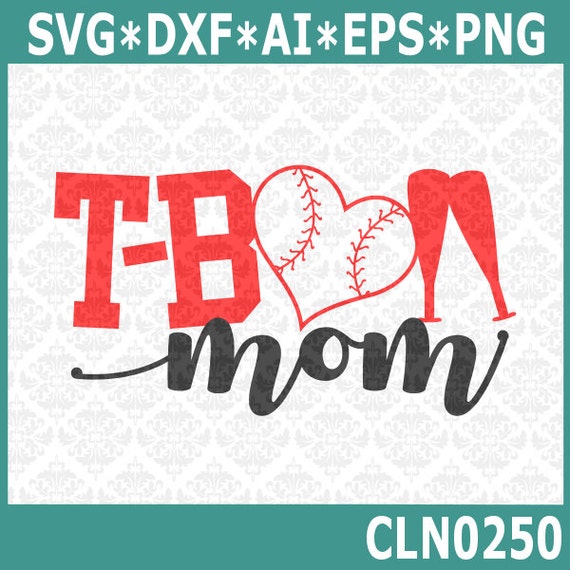 Download CLN0250 T-Ball T Ball Mom Momma Mother Play Youth League SVG