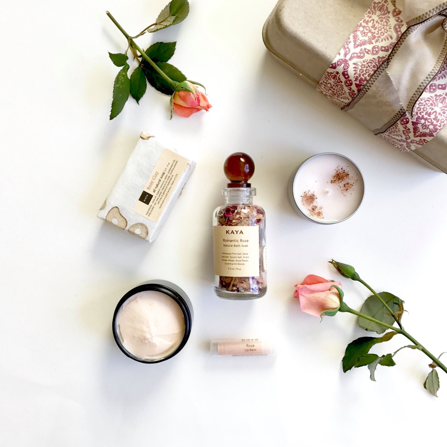 Rose Bath & Body Spa Set Gift for Her Gift for MOM