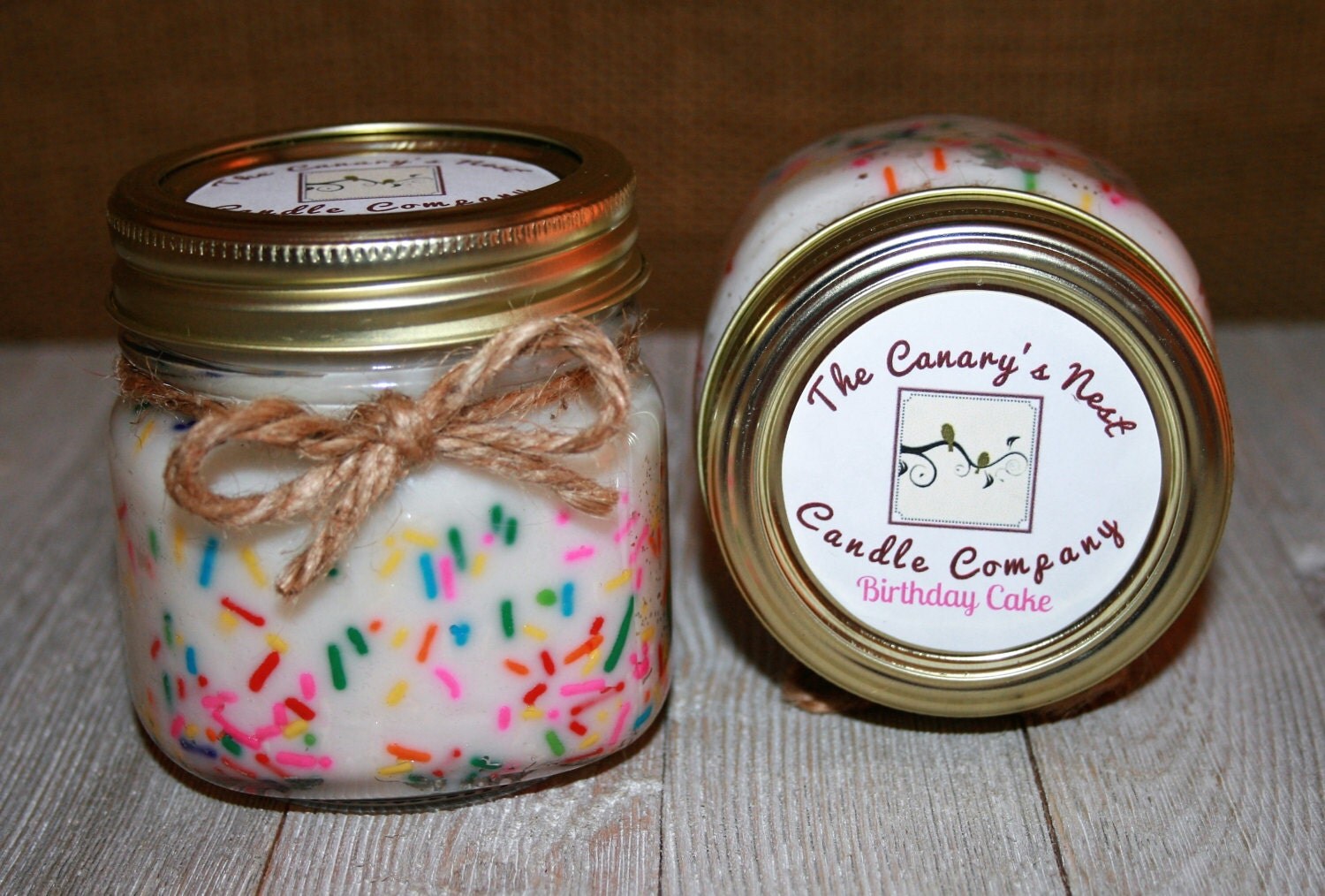 Birthday Cake Scented Soy Candle/Birthday Cake Candle/Mason
