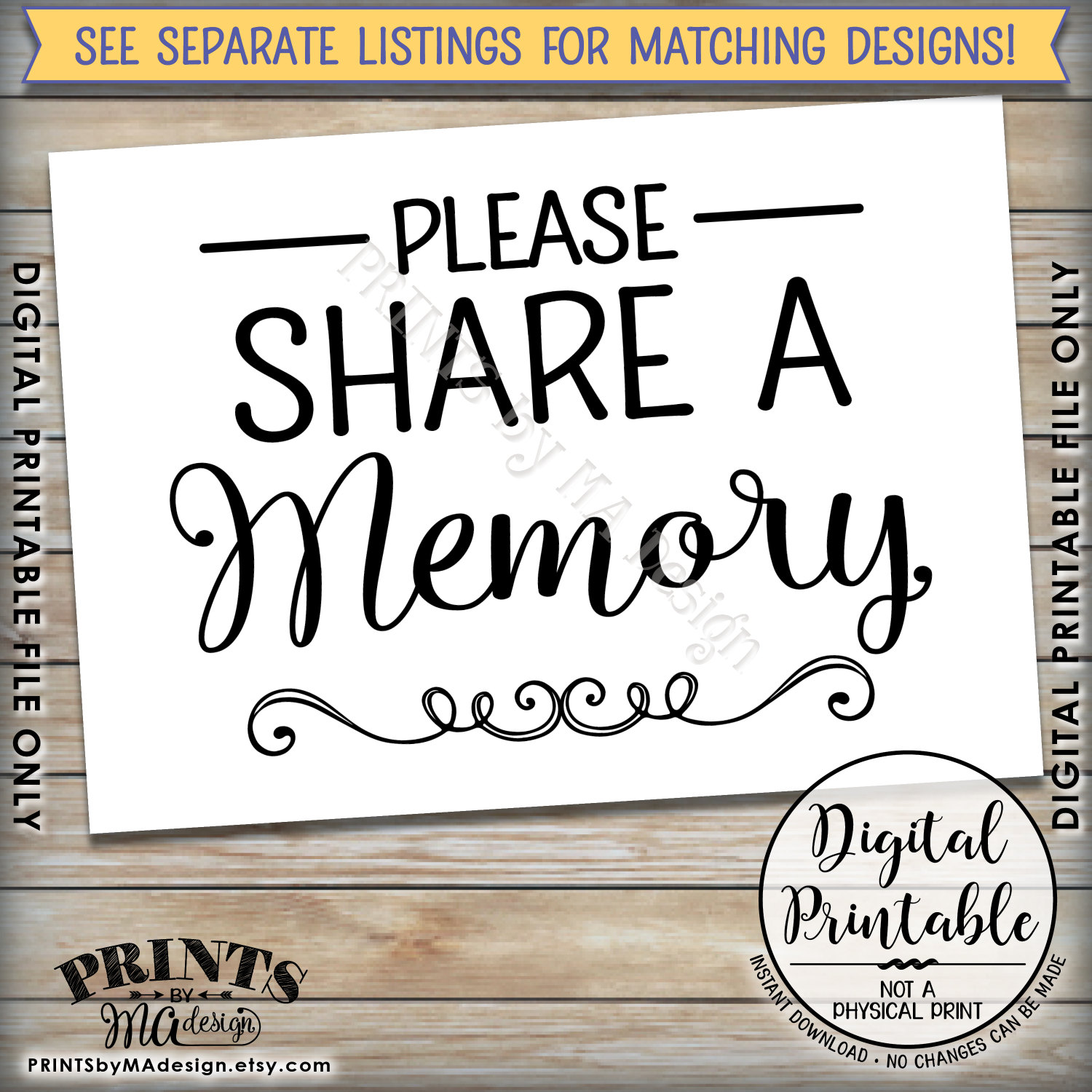 leave memory note cards for memorial service