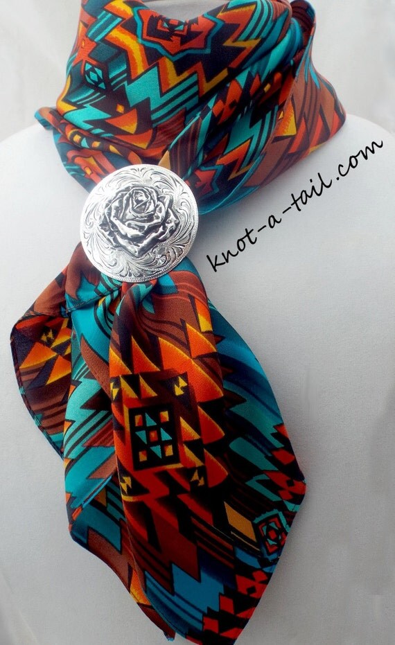 Cowboy Scarf Wild Rag Scarf Bandana Larger size SILK