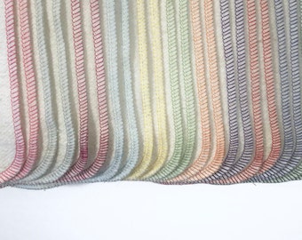 12 Organic bamboo cotton fleece cloth diaper inserts, super soft, super absorbent!