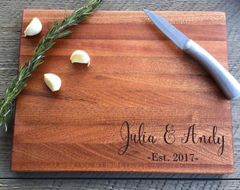 Custom Cutting Board, Wedding Gift, Personalized cutting board, Engraved Cutting Board, Christmas Gift, Walnut cutting board