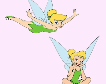 Tinkerbell SVG Tinkerbell Printable Clipart Vector DXF Tinker Bell Vinyl Cut