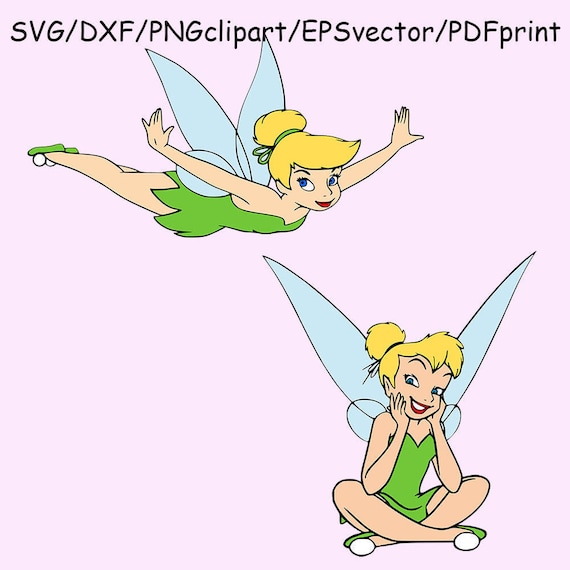 Tinkerbell SVG Tinkerbell Printable Clipart Vector DXF Tinker