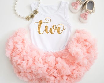 2nd Birthday Outfit, Girl birthday outfit, birthday outfit, first birthday outfit, Gold glitter shirt, 1st birthday girl