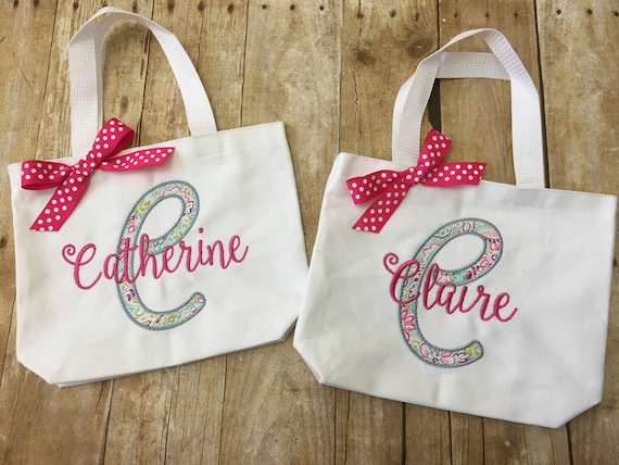 Personalized Girls Tote Bag Little Girls Purse