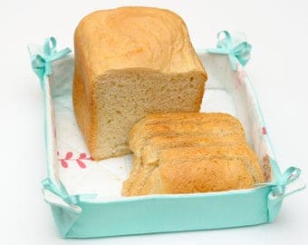 Fabric bread basket Craft storage Storage basket Kitchen organizer Table basket Kitchen decor Organizer basket Homemade baskets Mother gift