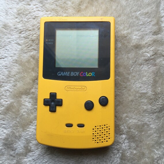 Gameboy Color by Nintendo Dandelion Yellow by GameboyRetro on Etsy