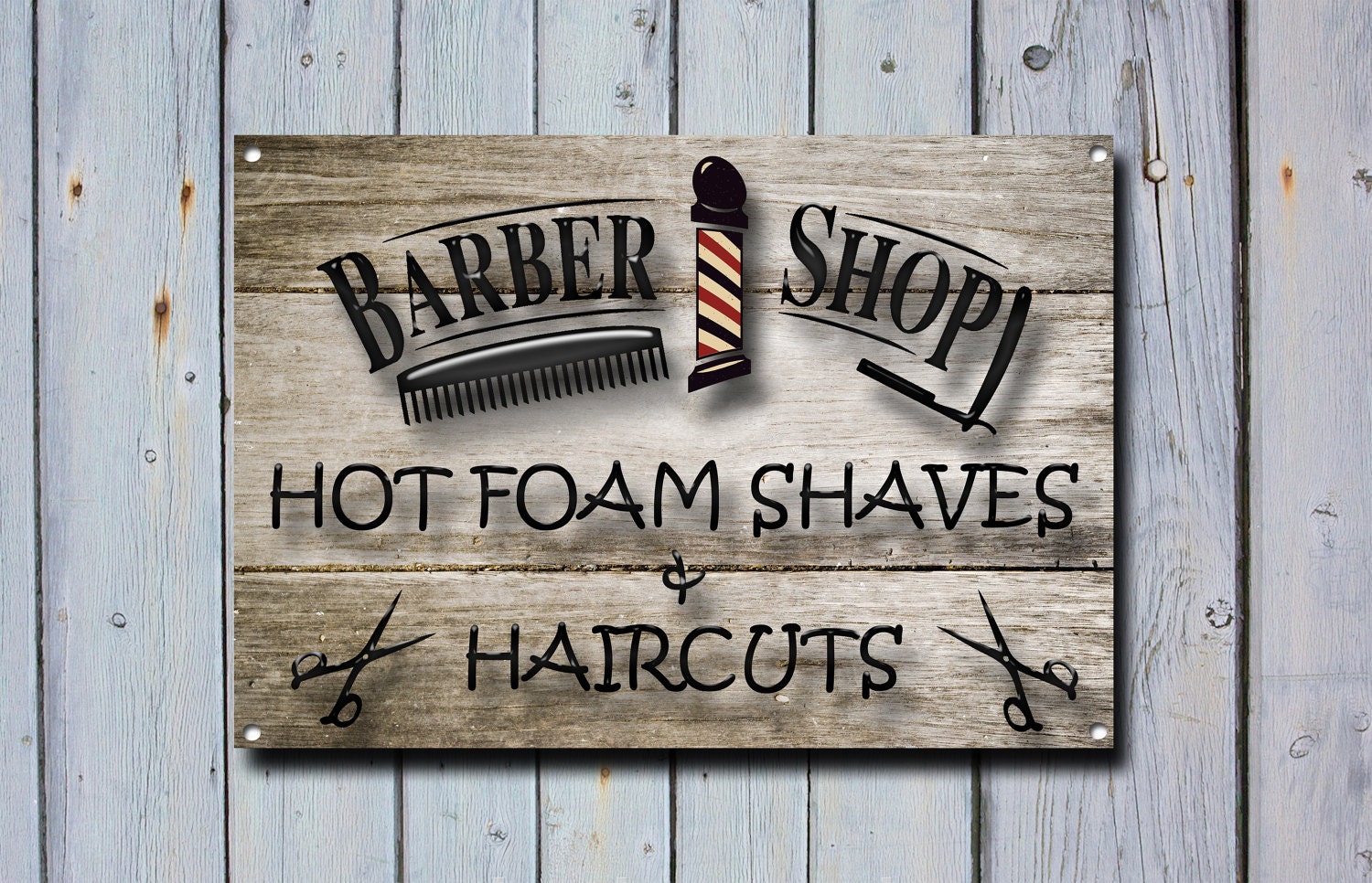 Barber Shop Sign Metal Sign Barbershop Signs Modern Style   Il Fullxfull.1129254768 5z1v 