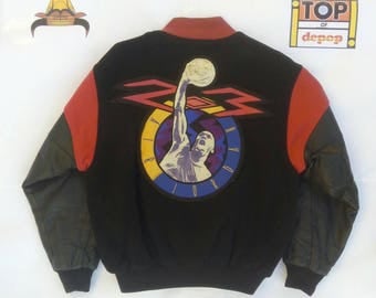Nike Jordan vintage varsity jacket leather