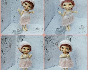 Sunny dress with 2 caps for Realpuki size bjd dolls # 64932