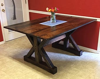 farmhouse table barnwood trestle table table and benches reclaimed solid oak barnwood - Barnwood Kitchen Table farmhouse table barnwood trestle table table and benches reclaimed solid oak barnwood - Barnwood Kitchen Table