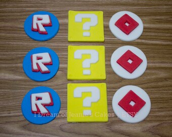 ROBLOX Video Gamer, Lucky Blocks, Birthday Cupcake Toppers