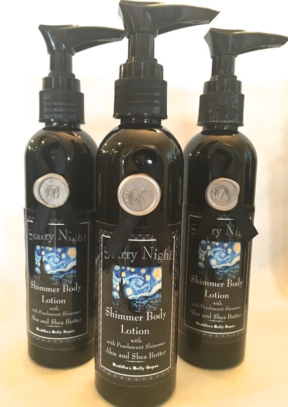 Body Shimmer Lotions Shea Butter and Aloe